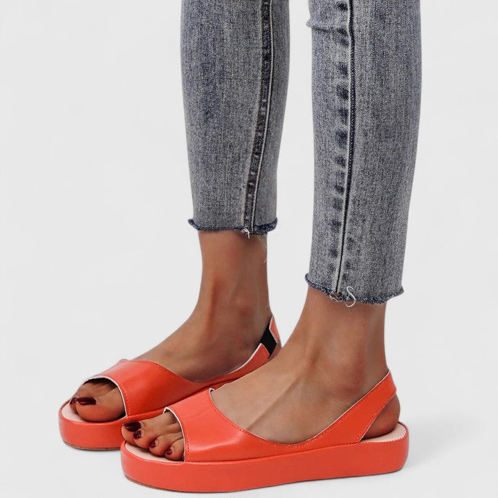 Elastic Strap Comfort Platform Sandals