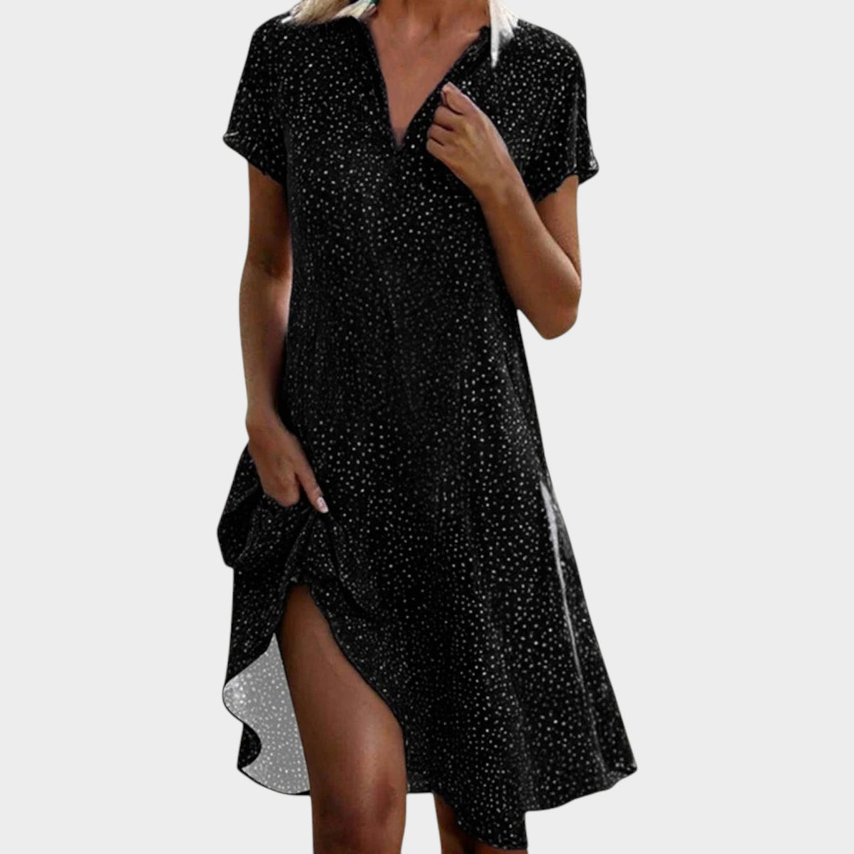 Women’s Midi Dress Relaxed Fit Floral Print Flowing