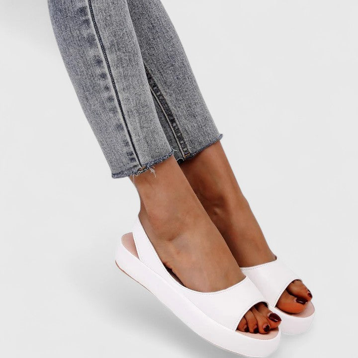 Elastic Strap Comfort Platform Sandals