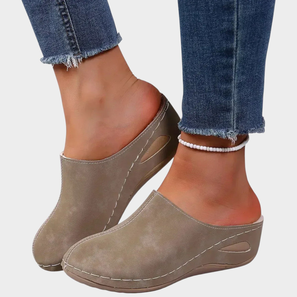 Women’s Orthopedic Slippers Closed Toe Cushioned Footbed Flat Sole