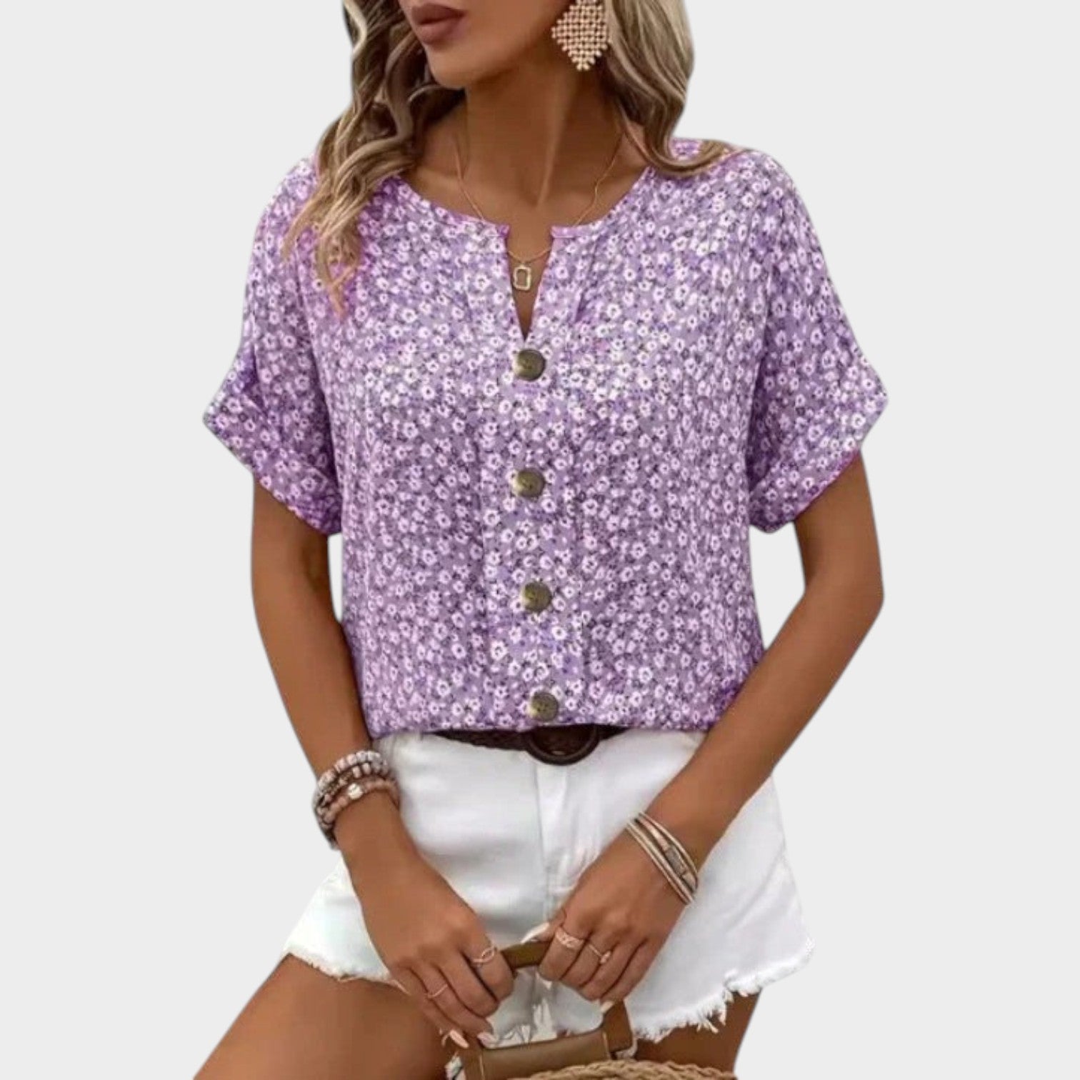Floral Button Up Shirt