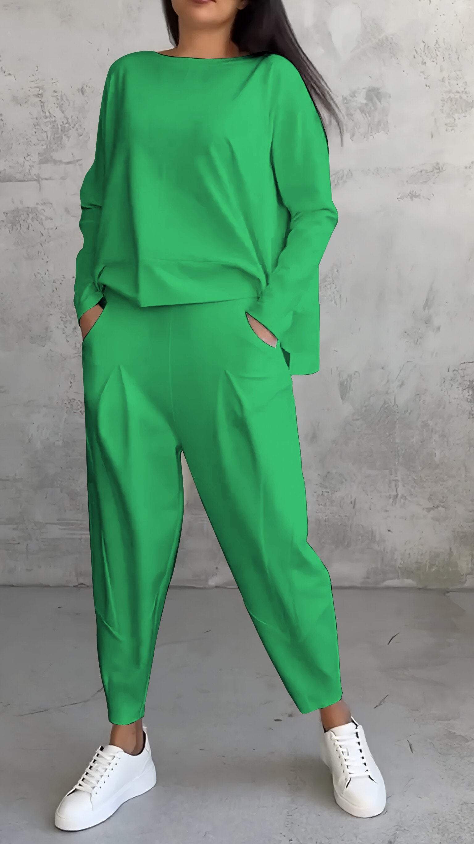 Nora | Women's Long Sleeve Top & Pants 2-Piece Lounge Set
