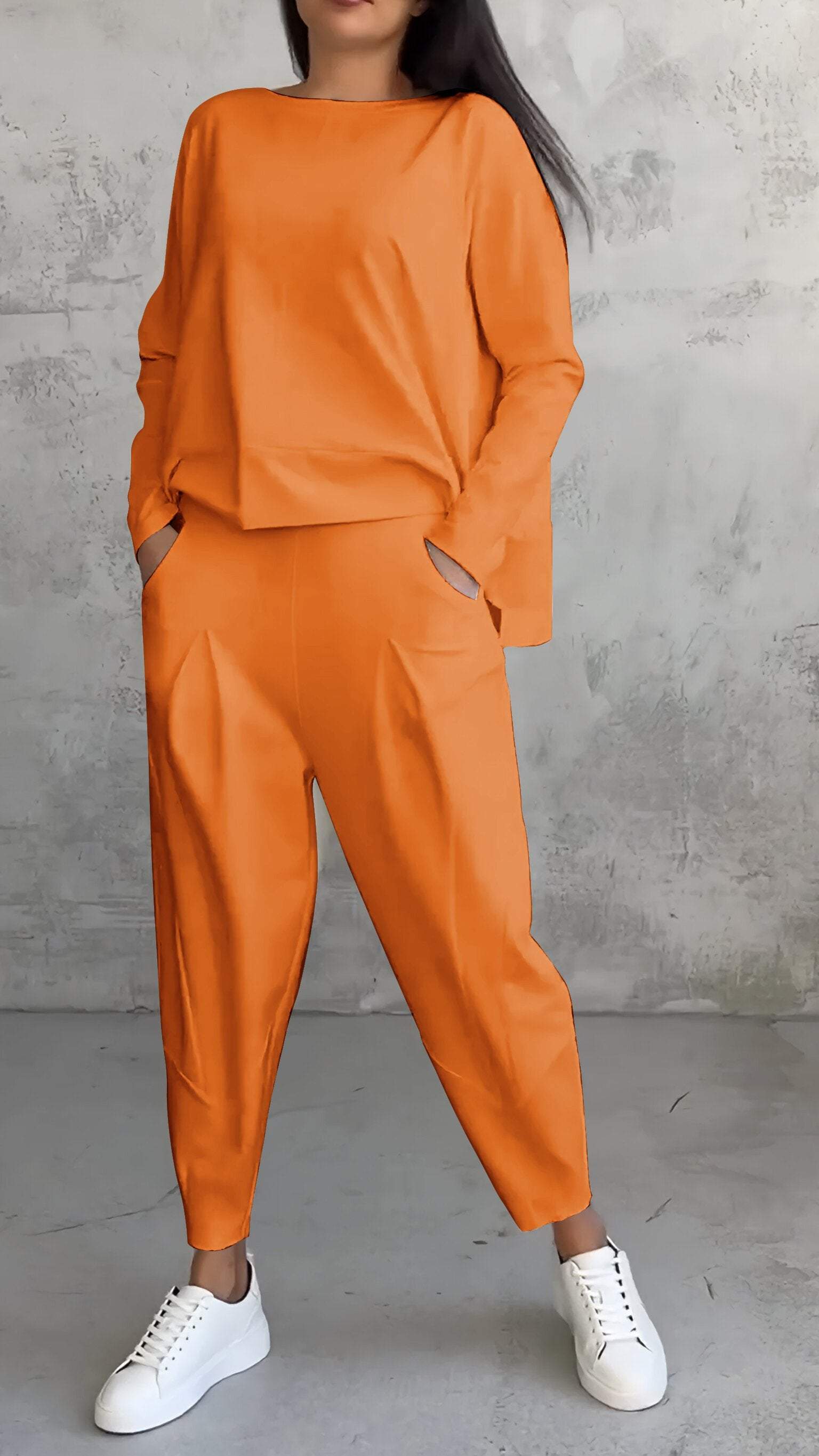 Nora | Women's Long Sleeve Top & Pants 2-Piece Lounge Set
