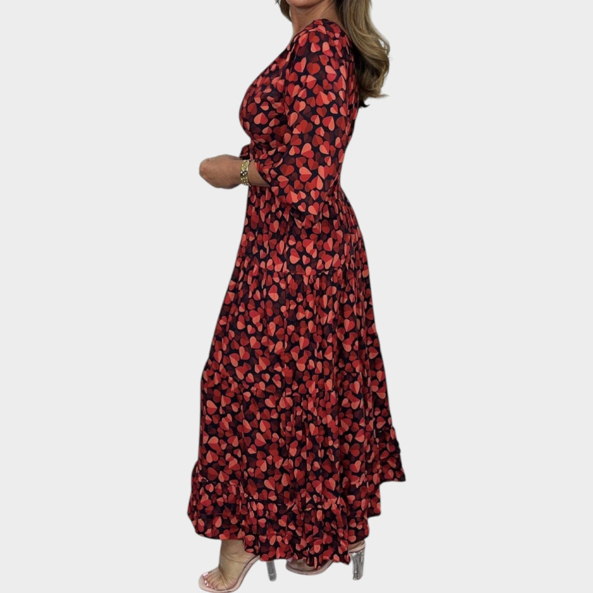 Women's Maxi Dress Long Sleeve Floral