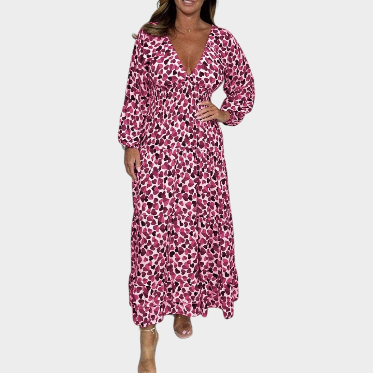 Women's Maxi Dress Long Sleeve Floral