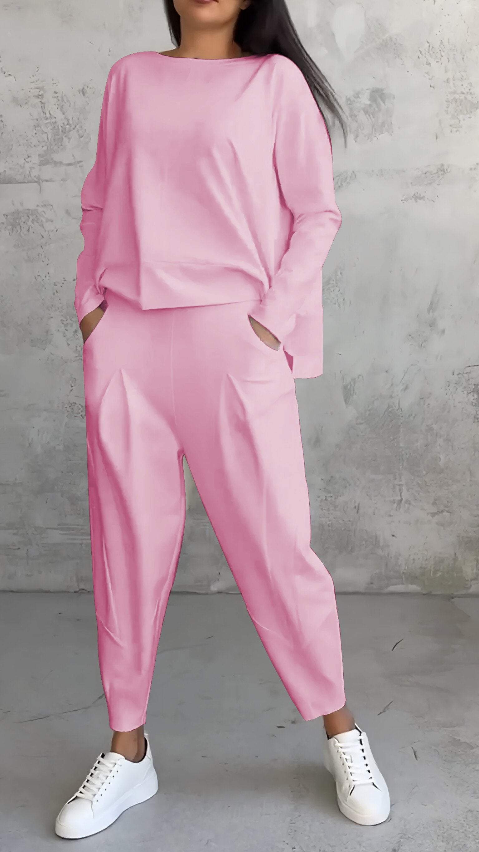 Nora | Women's Long Sleeve Top and Pants 2-Piece Lounge Set