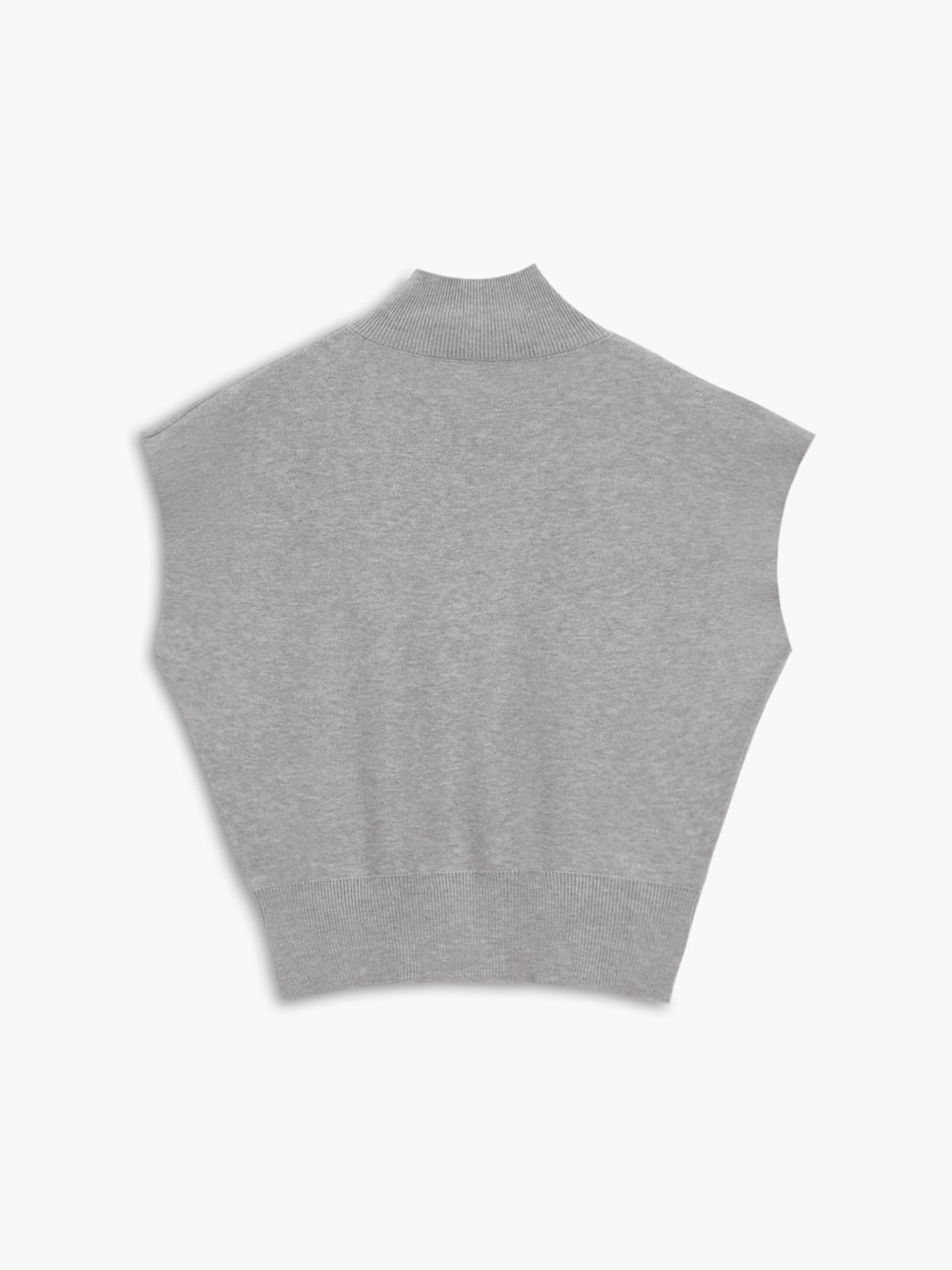 Noira | Women's Sleeveless Mock Neck Top with Padded Shoulders