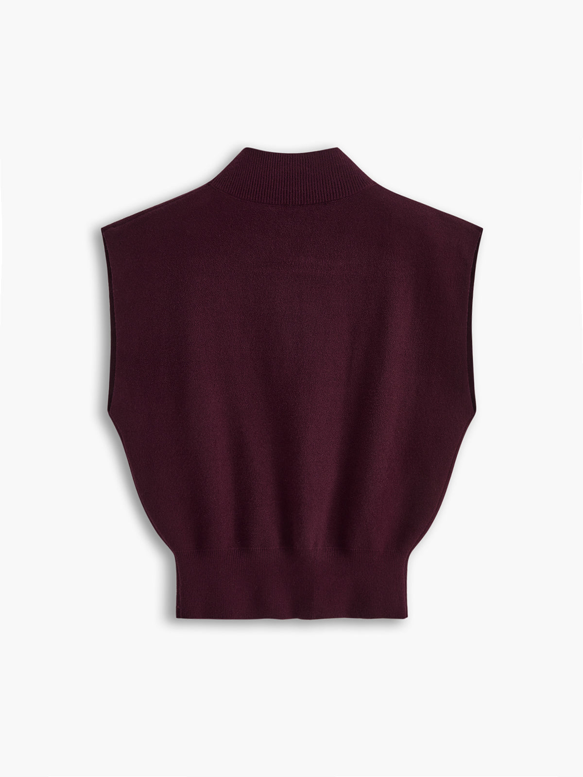 Noira | Women's Sleeveless Mock Neck Top with Padded Shoulders