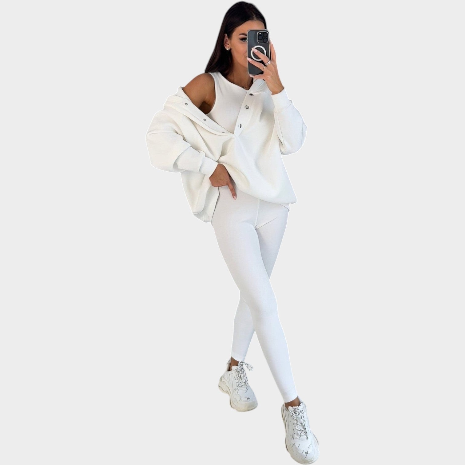 Comfort Ribbed Three Piece Lounge Set