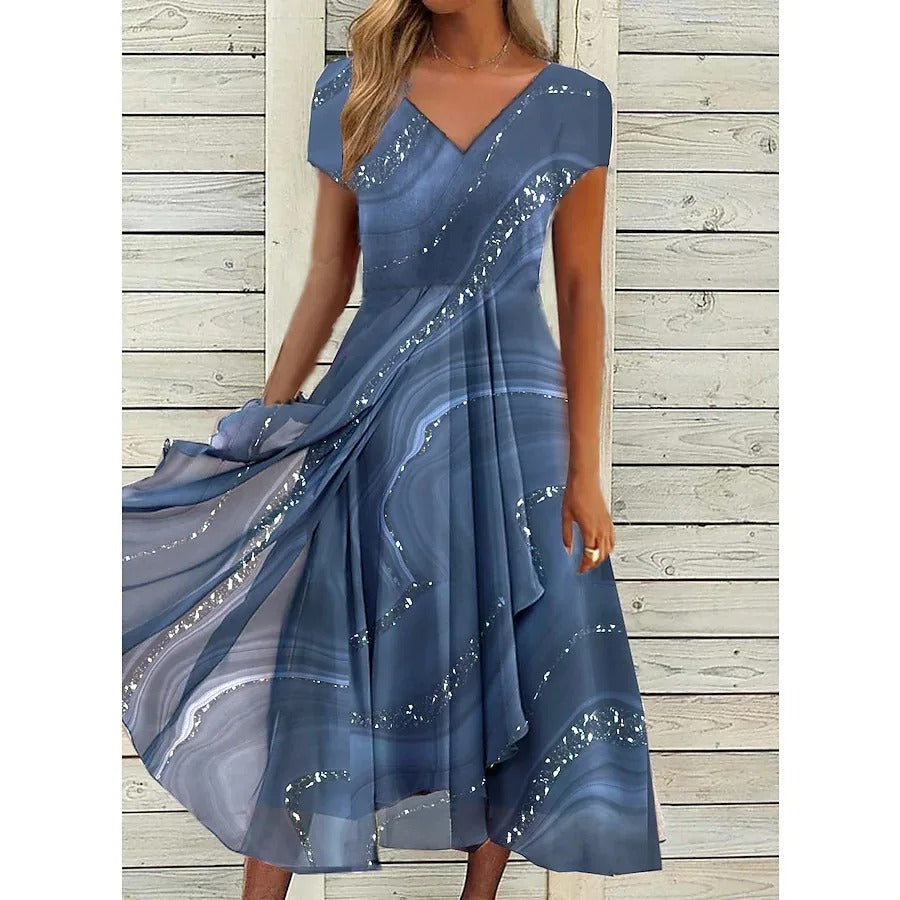 Emily™ V-Neck Midi Dress