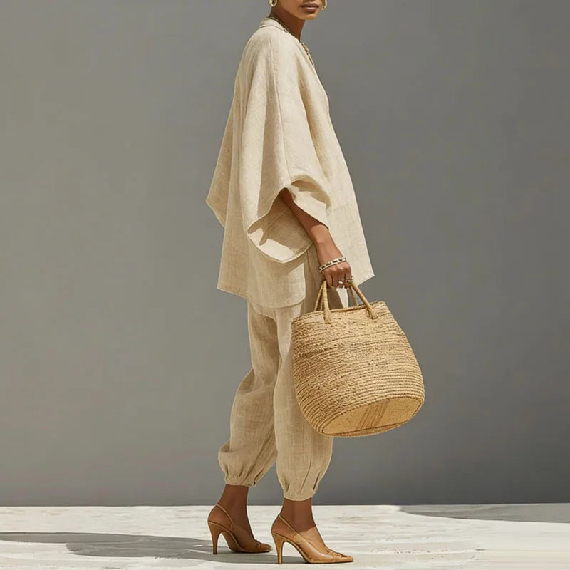 Marlowe | Women's Two-Piece Set with Batwing Sleeves