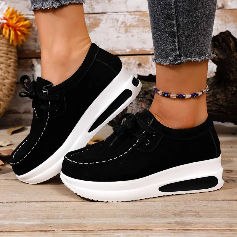 Nadia | Women's Lace-Up Platform Sneakers