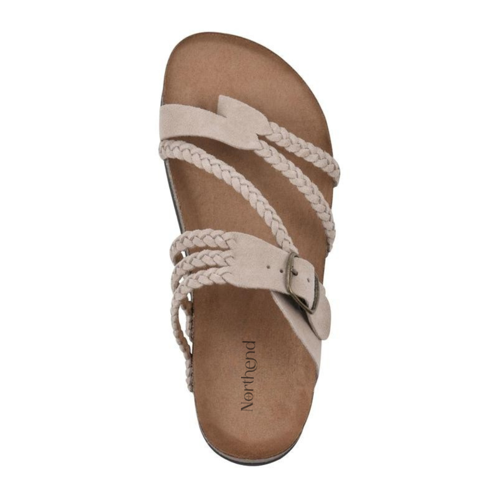 Octavia | Women's Braided Sandals with Buckle Detail