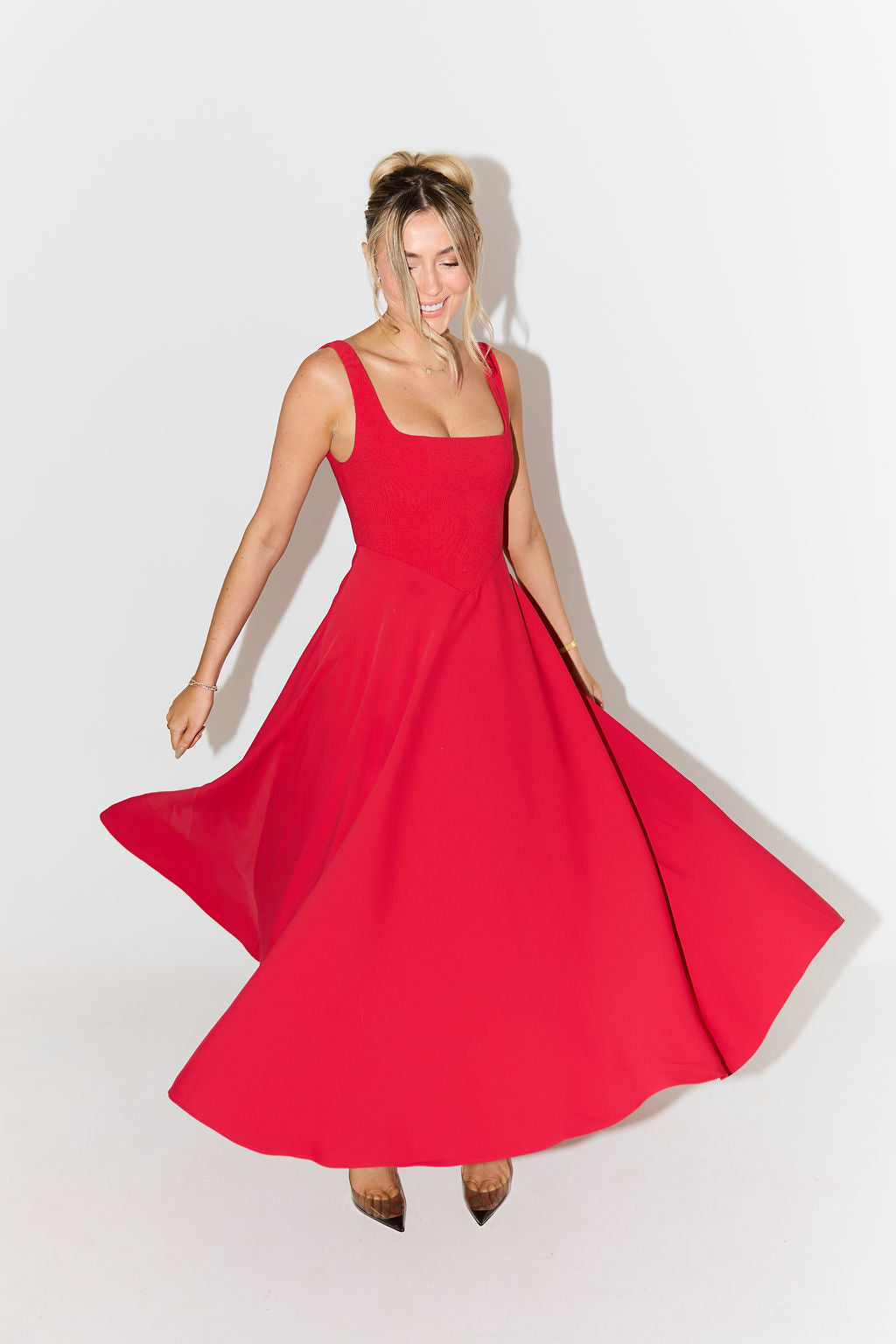 Angela™ | Elegant Flowing Midi Dress