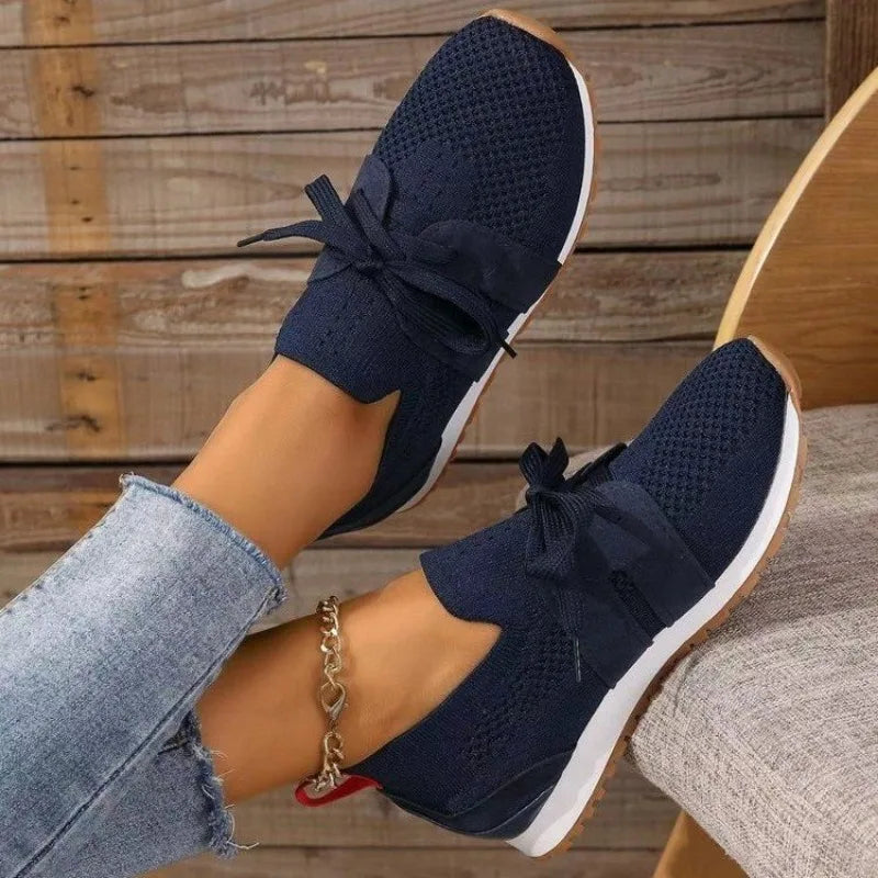 Ophelia | Women's Slip-On Sneakers with Bow Detail