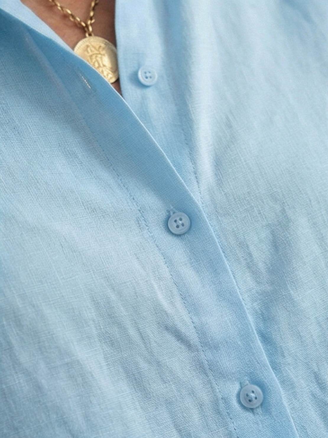 Vivian | Women's Relaxed Button-Up Shirt and Wide-Leg Trousers Ensemble