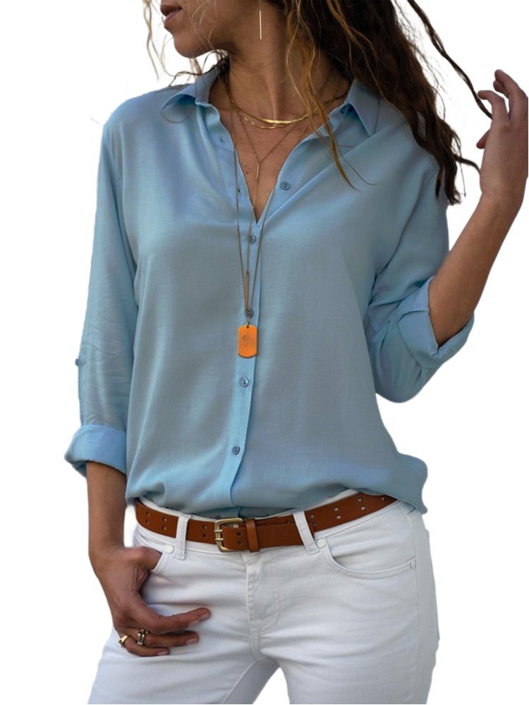 Penelope | Women's Long Sleeve Button-Up Shirt