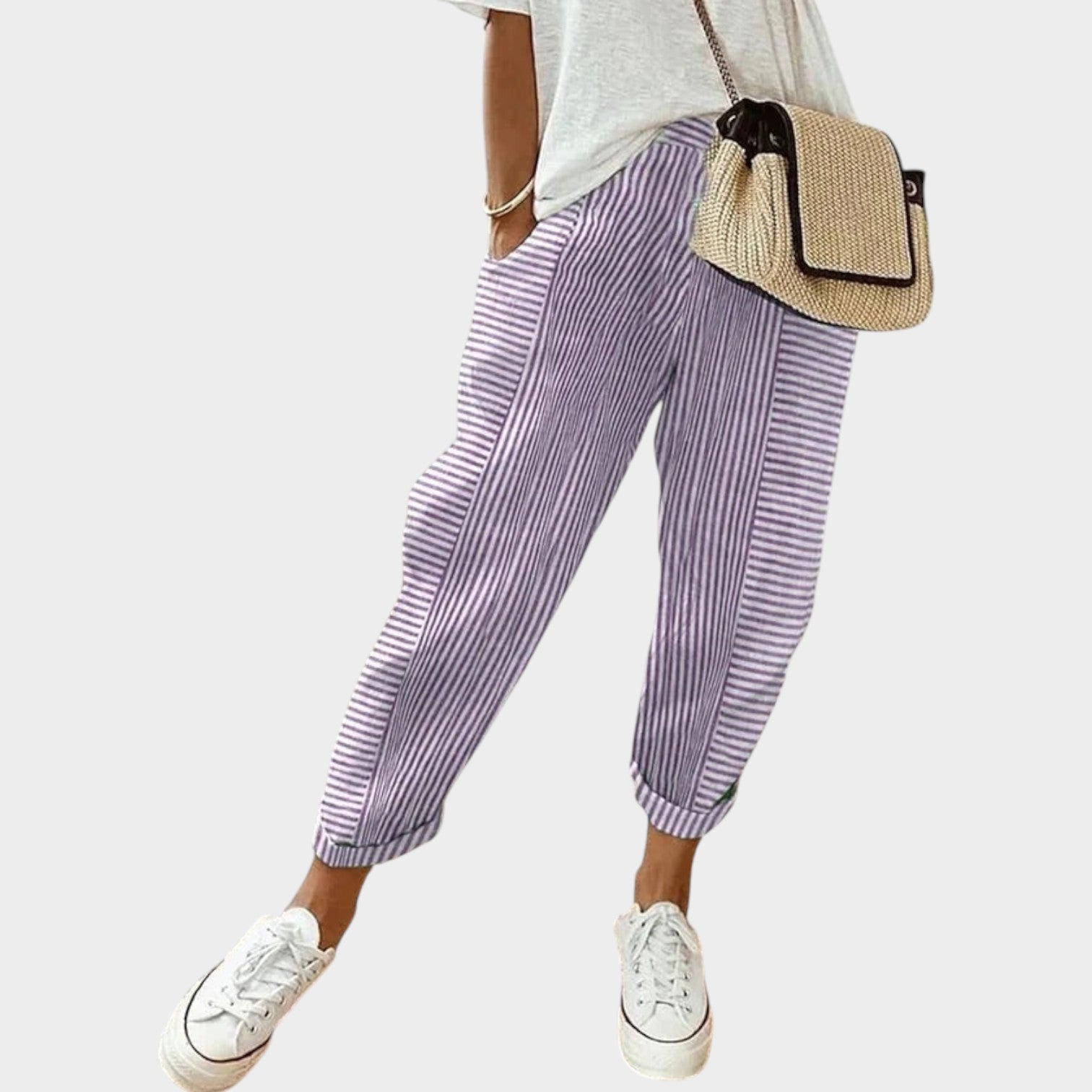 Striped Wide Leg Pants