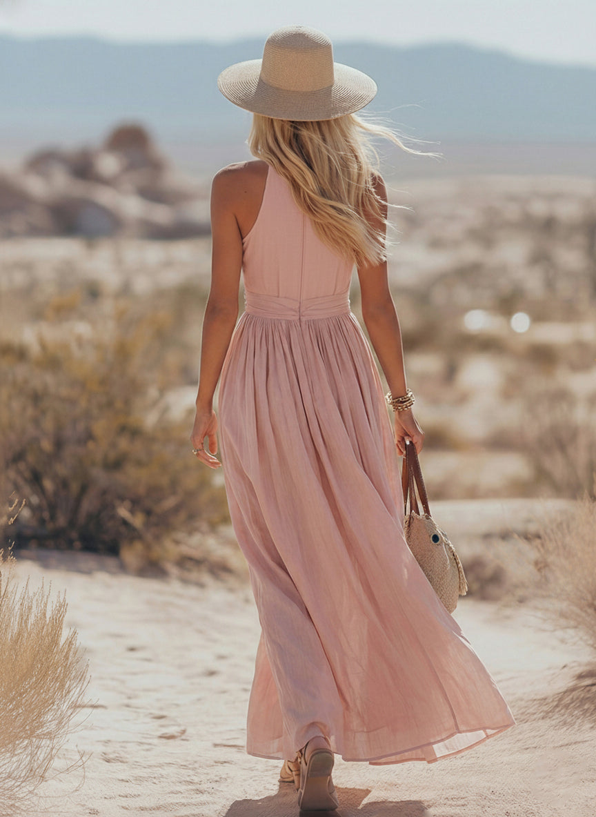 Ravenna | Women's Maxi Dress with Halter Neck