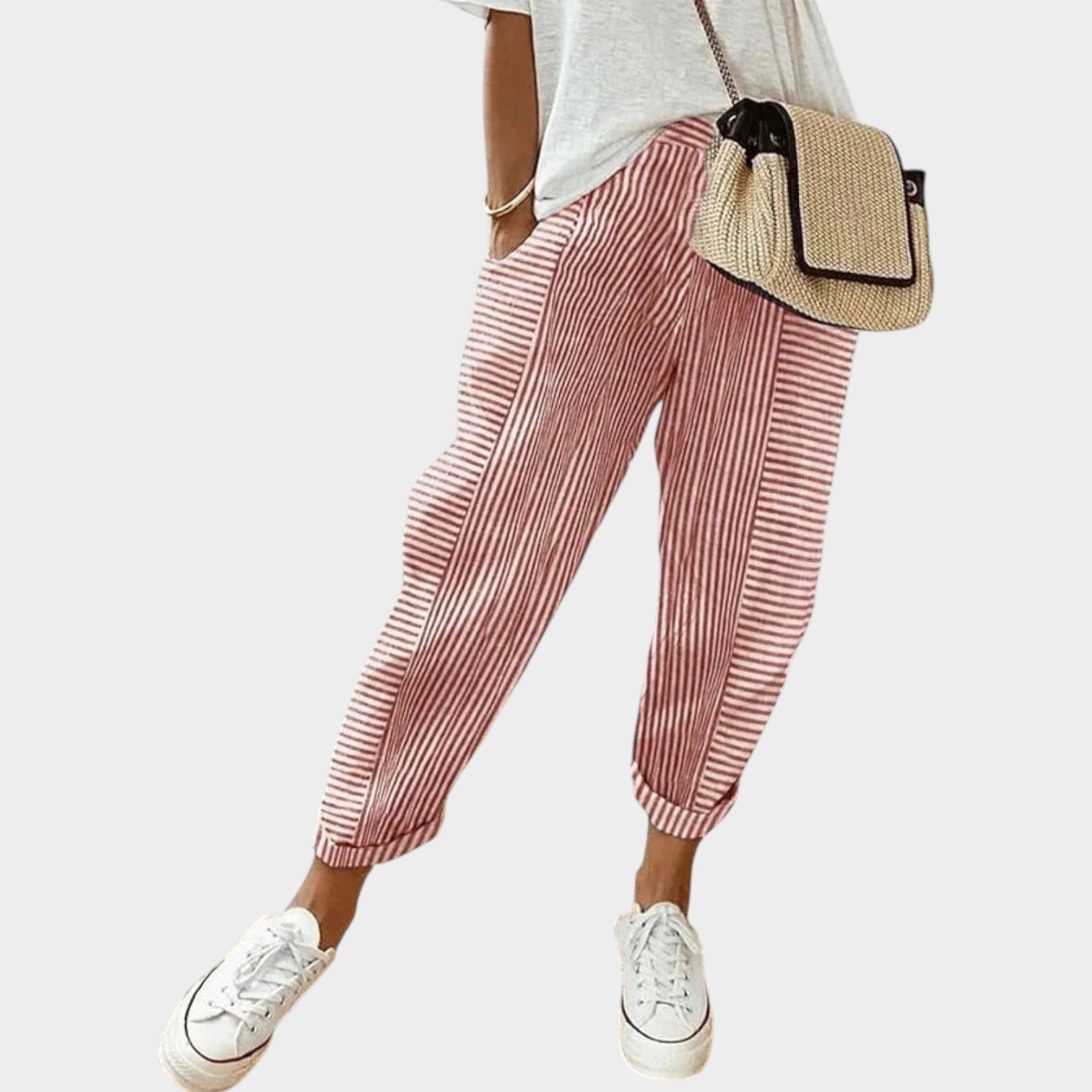 Striped Wide Leg Pants