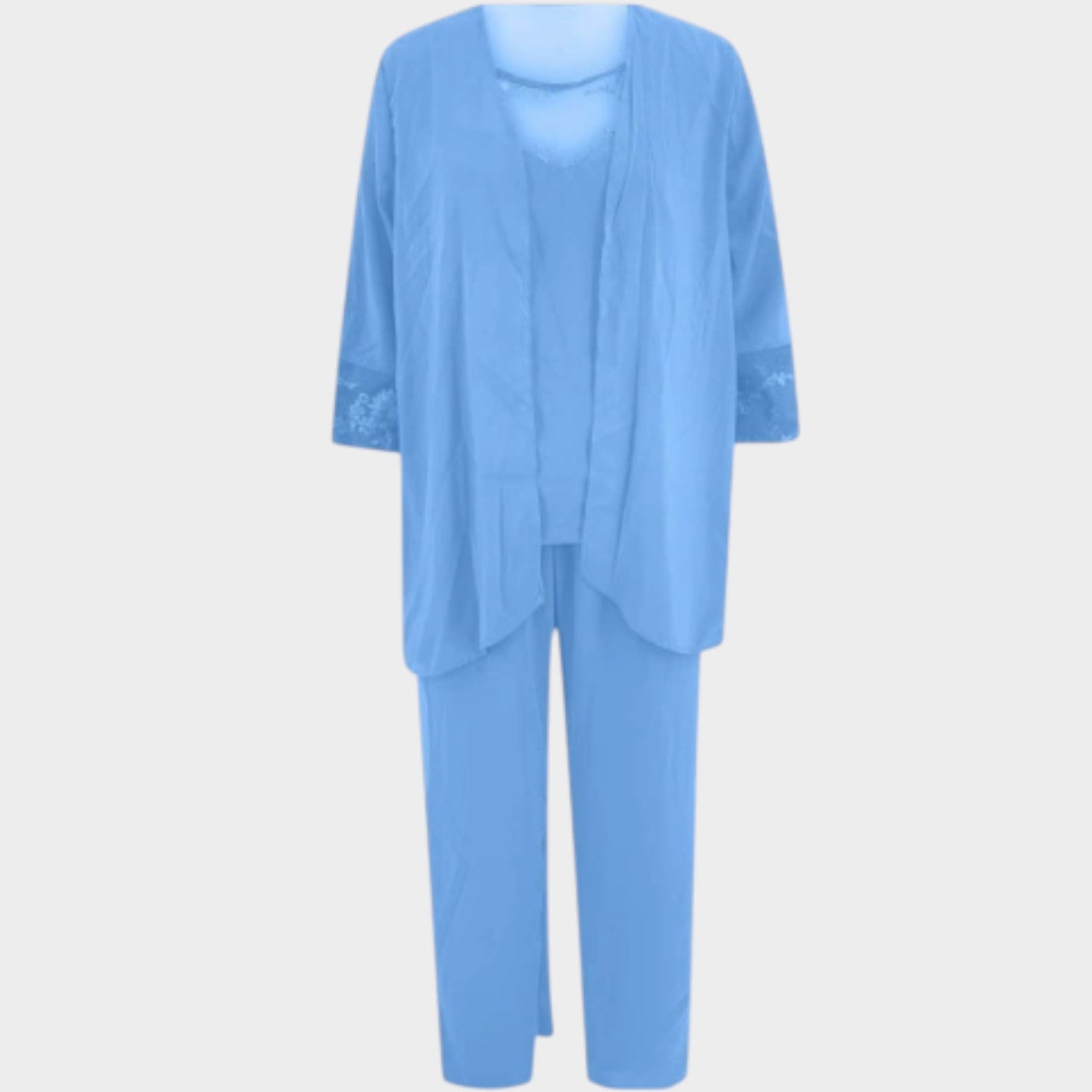Formal Two Piece Chiffon Pant Suit