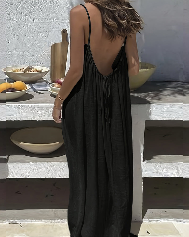 Sloane | Women's Sleeveless Maxi Cami Dress