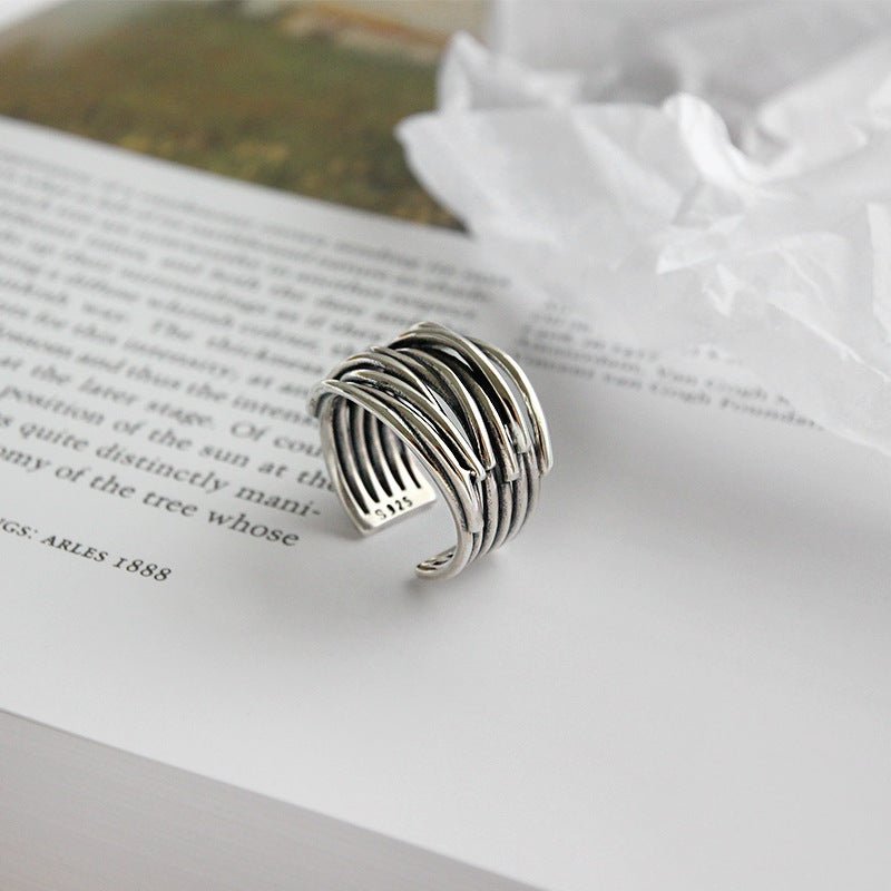 Sylvian™ | Adjustable Layered Ring in Sterling Silver