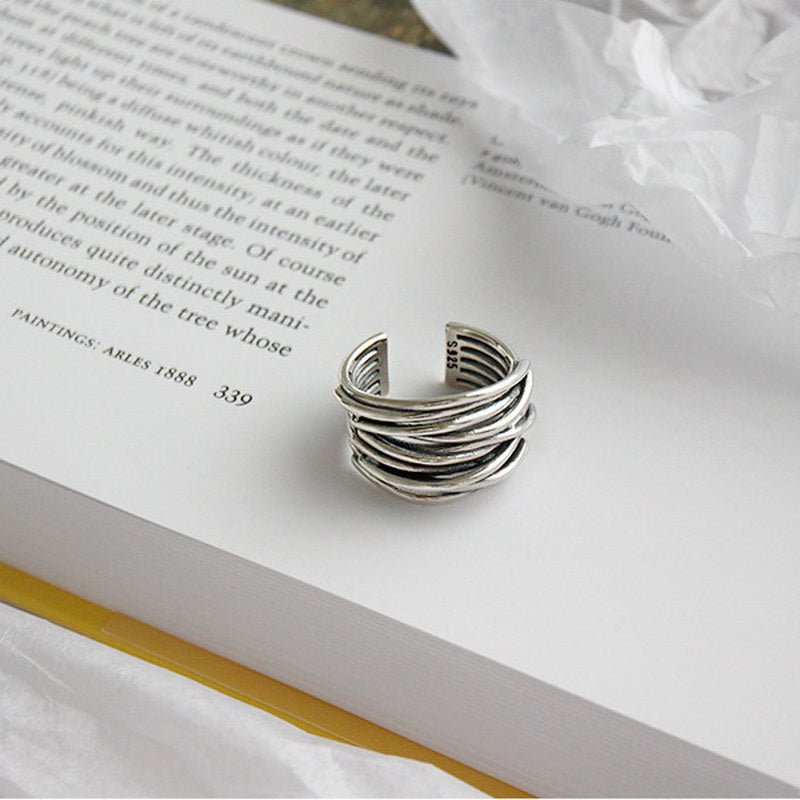 Sylvian™ | Adjustable Layered Ring in Sterling Silver
