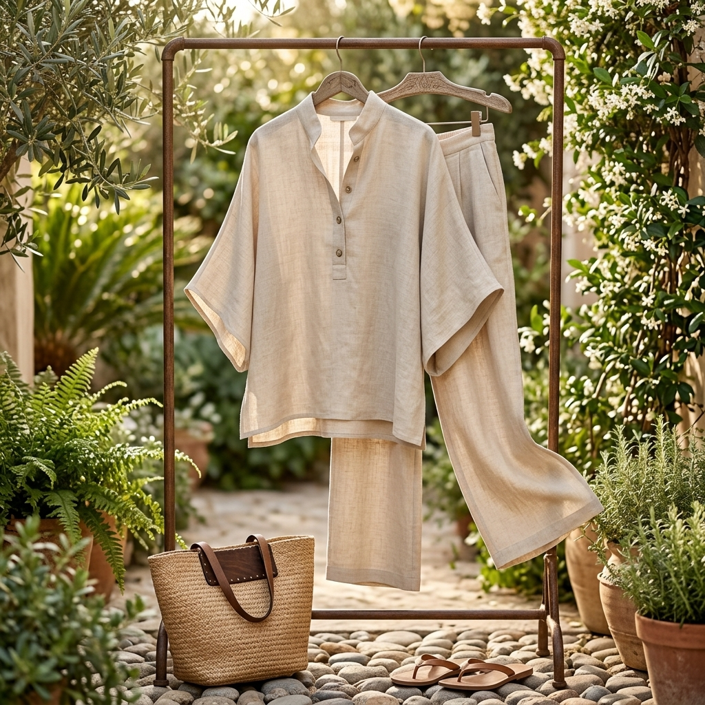 Tabitha | Women's Relaxed Button-Up Blouse Set