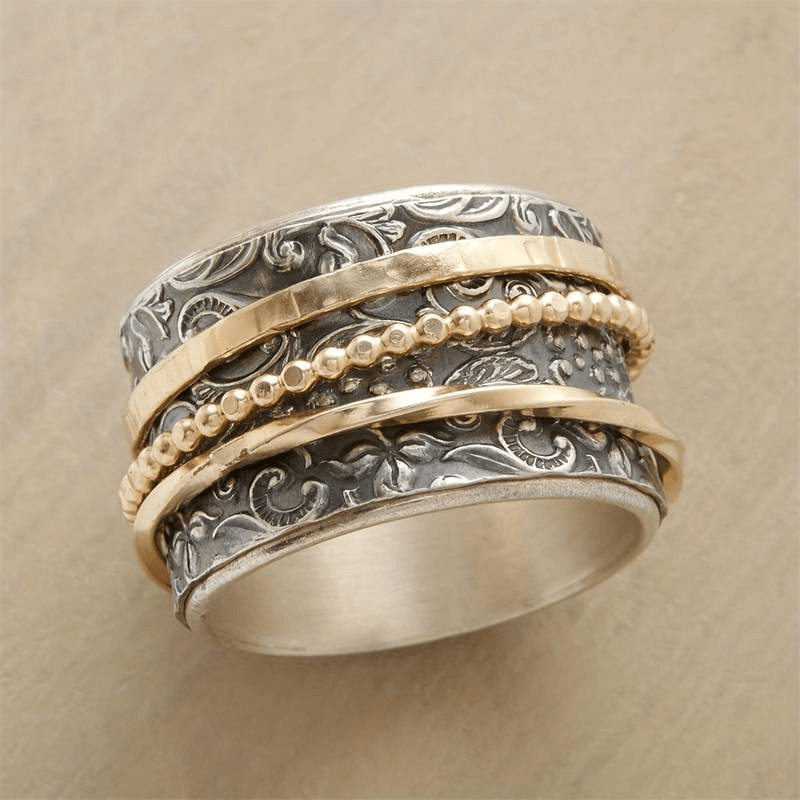 Aurelian™ | Antique Vintage Gold and Silver Ring