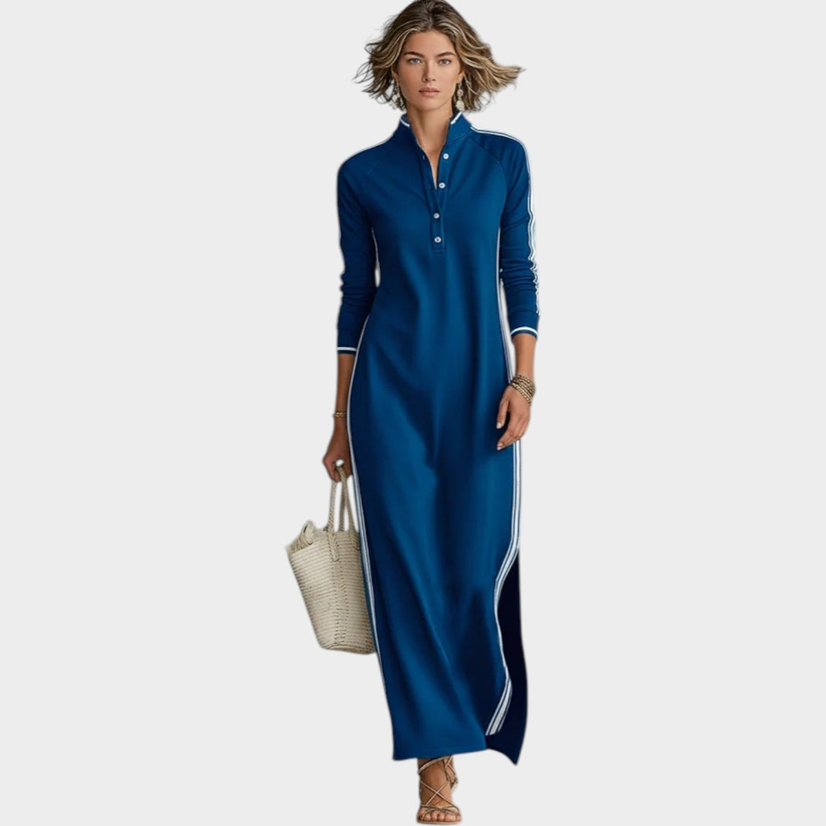 Women's Elegant Long Sleeve Maxi Dress