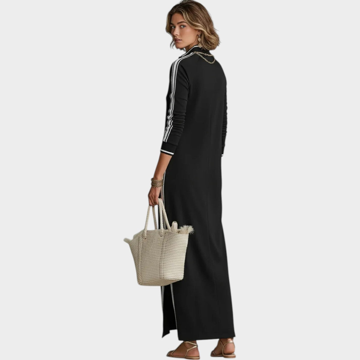 Women's Elegant Long Sleeve Maxi Dress