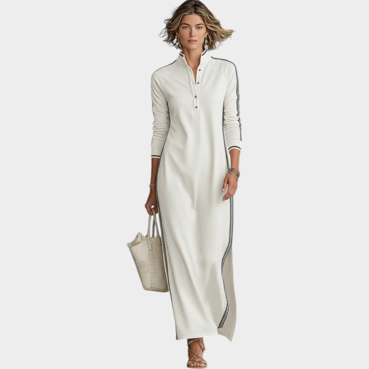 Women's Elegant Long Sleeve Maxi Dress