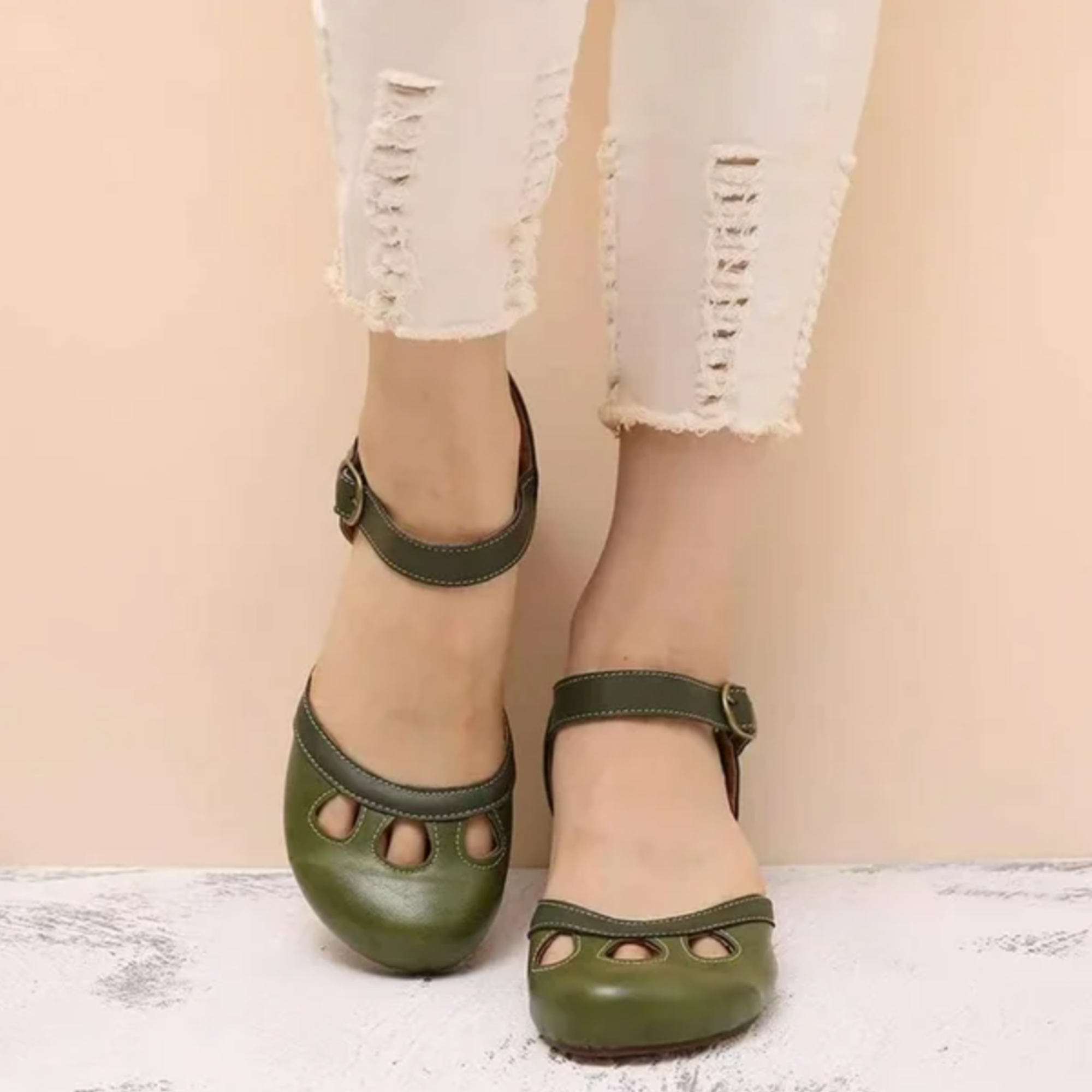 Patti™ | Cozy Low-Heeled Sandals for All-Day Comfort