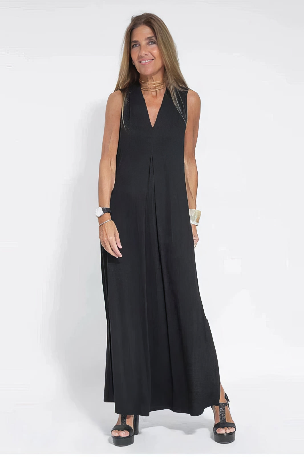 Juno™ | Chic Long Dress with Matching Cardigan