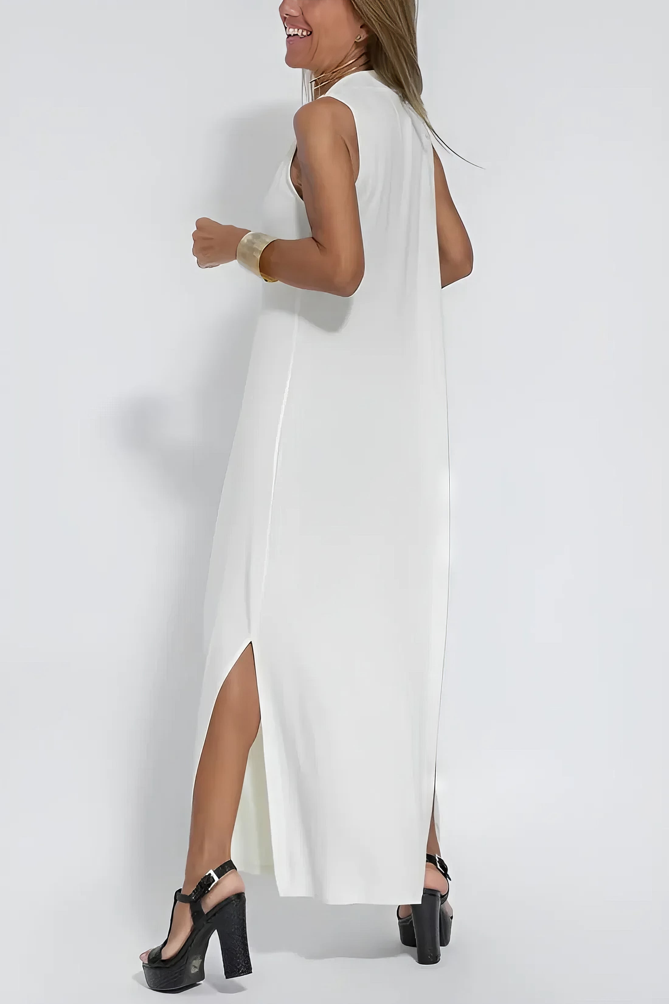 Juno™ | Stylish Long Dress with Matching Cardigan