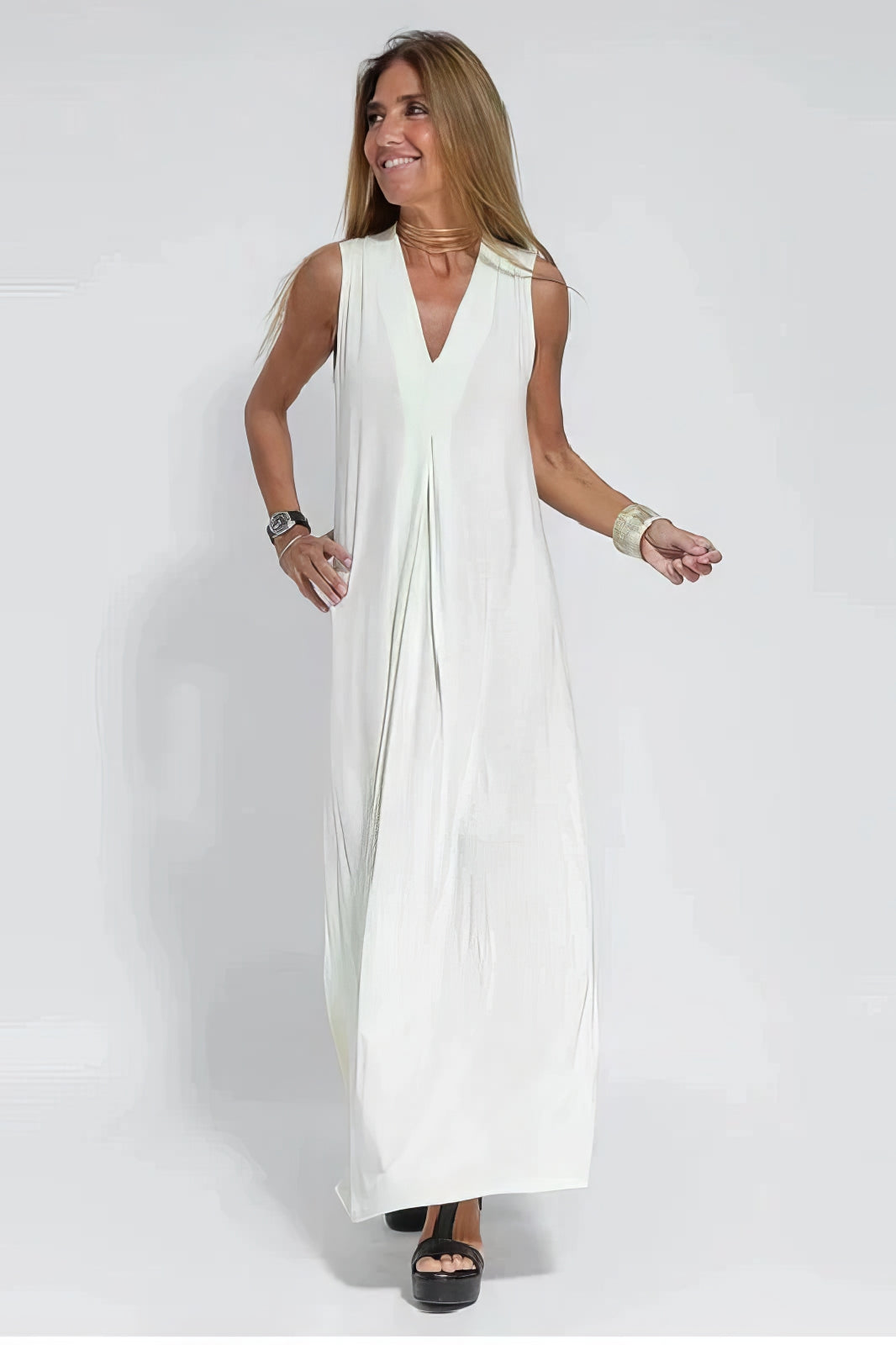 Juno™ | Stylish Long Dress with Matching Cardigan