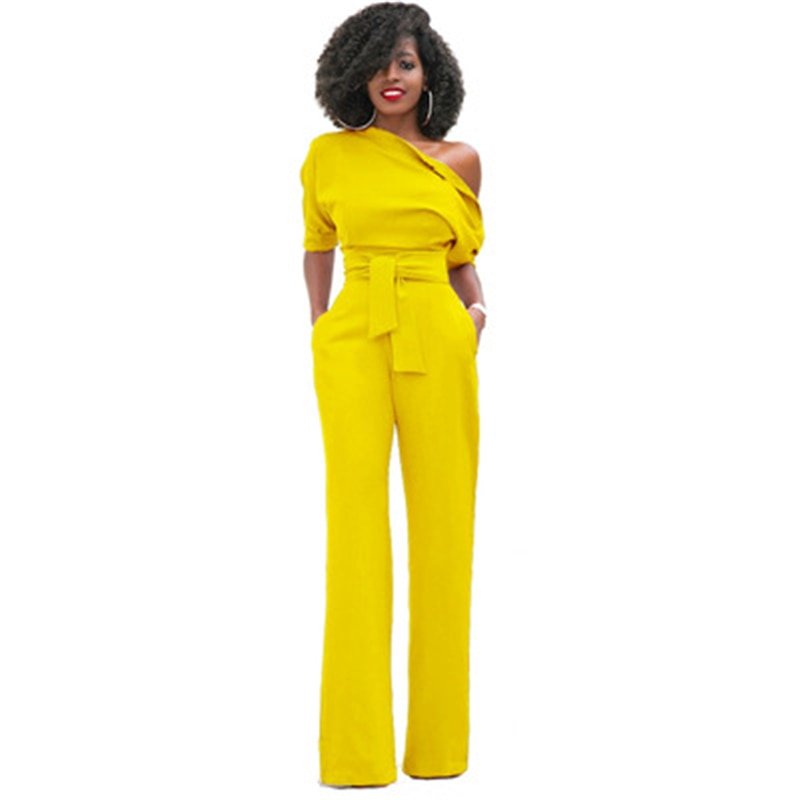 Zara | Women's Off-Shoulder Wide-Leg Jumpsuit
