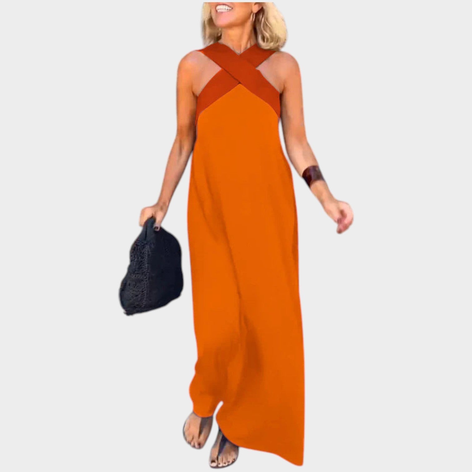 Halter Neck Maxi Dress