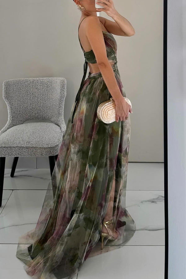 Cindy™ | Elegant Floral Maxi Dress