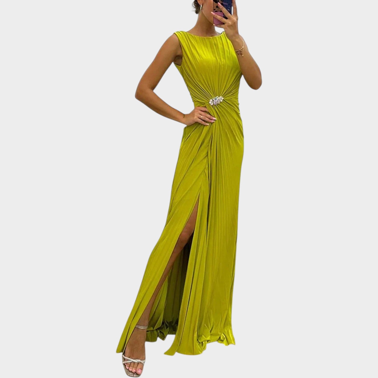 Sleeveless Maxi Formal Dress