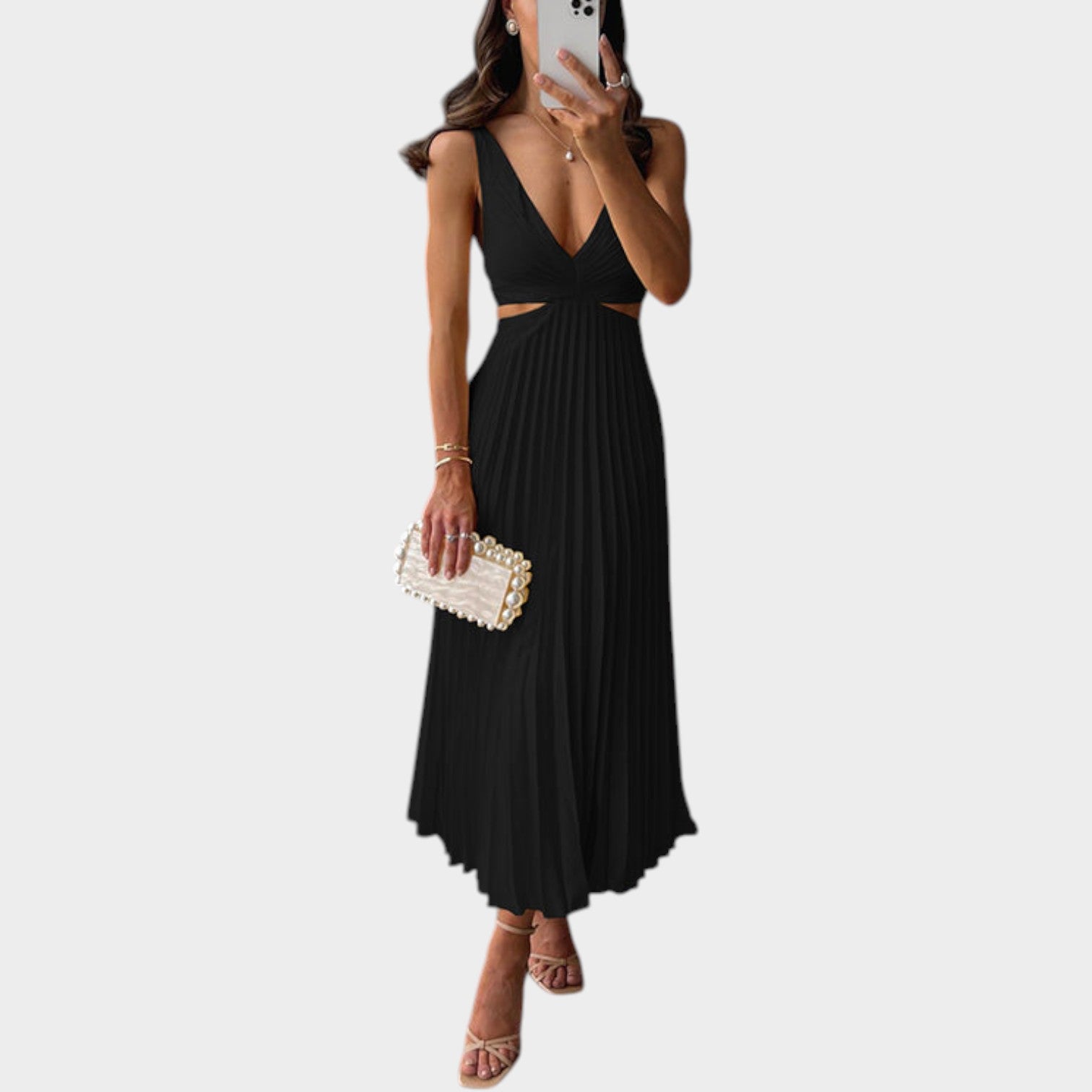 Formal Cut Out Maxi Dress