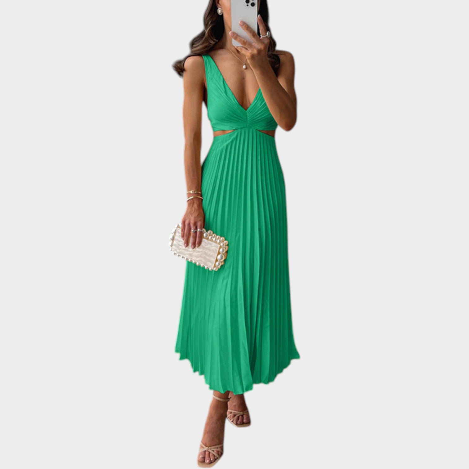 Formal Cut Out Maxi Dress