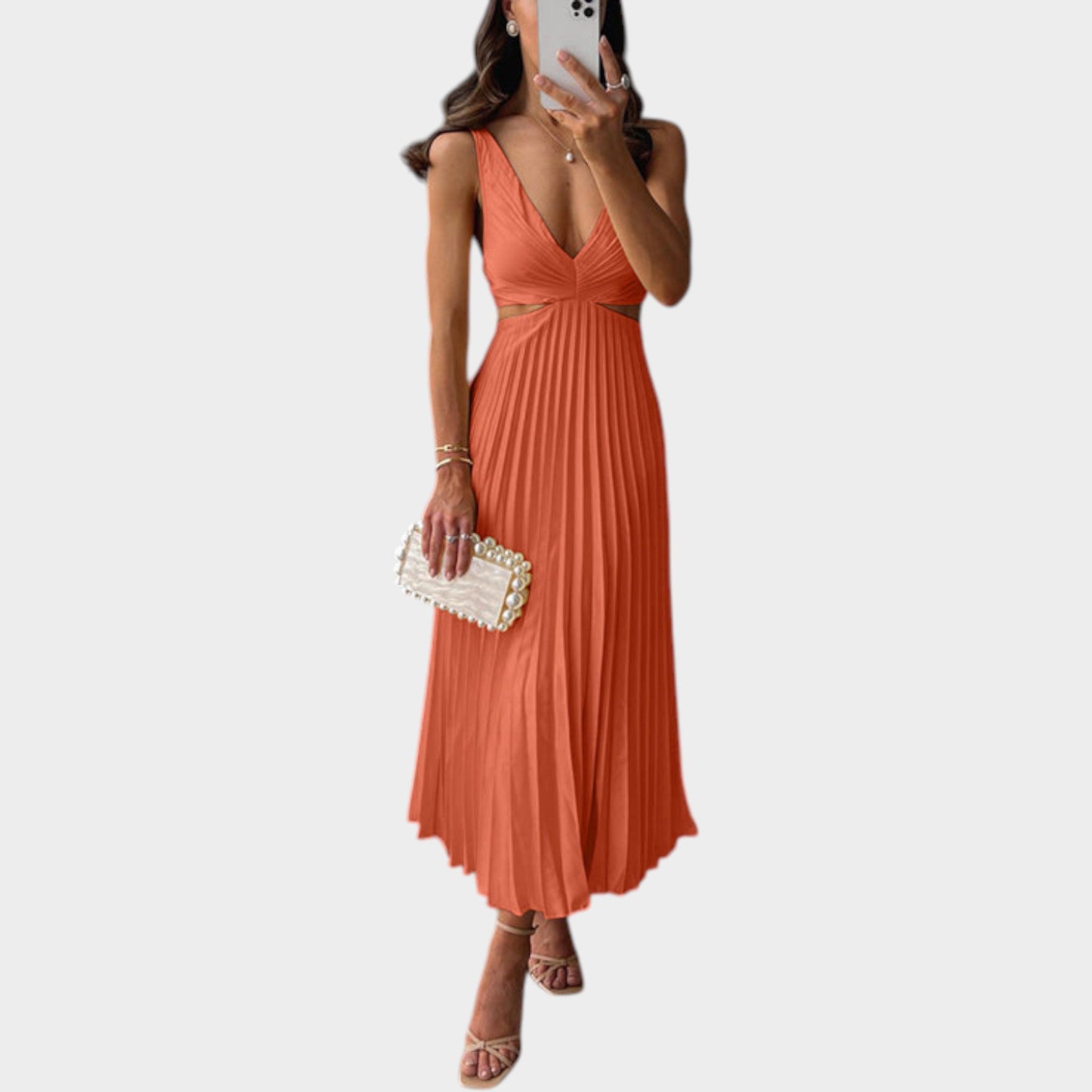Formal Cut Out Maxi Dress