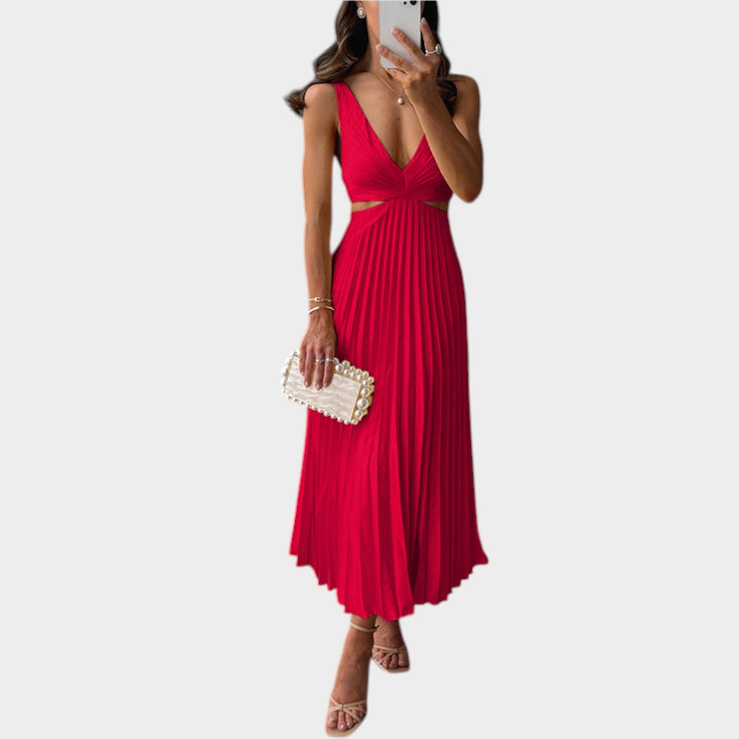 Formal Cut Out Maxi Dress
