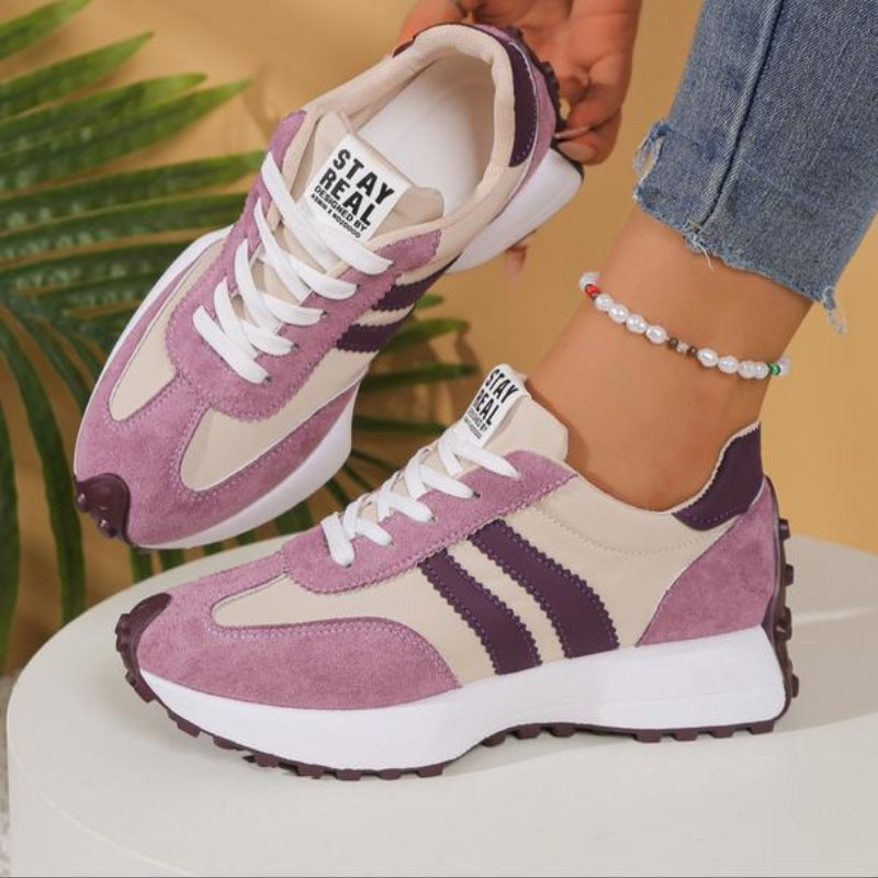 Reeve | Women's Retro Lace-Up Platform Sneakers with Chunky Sole