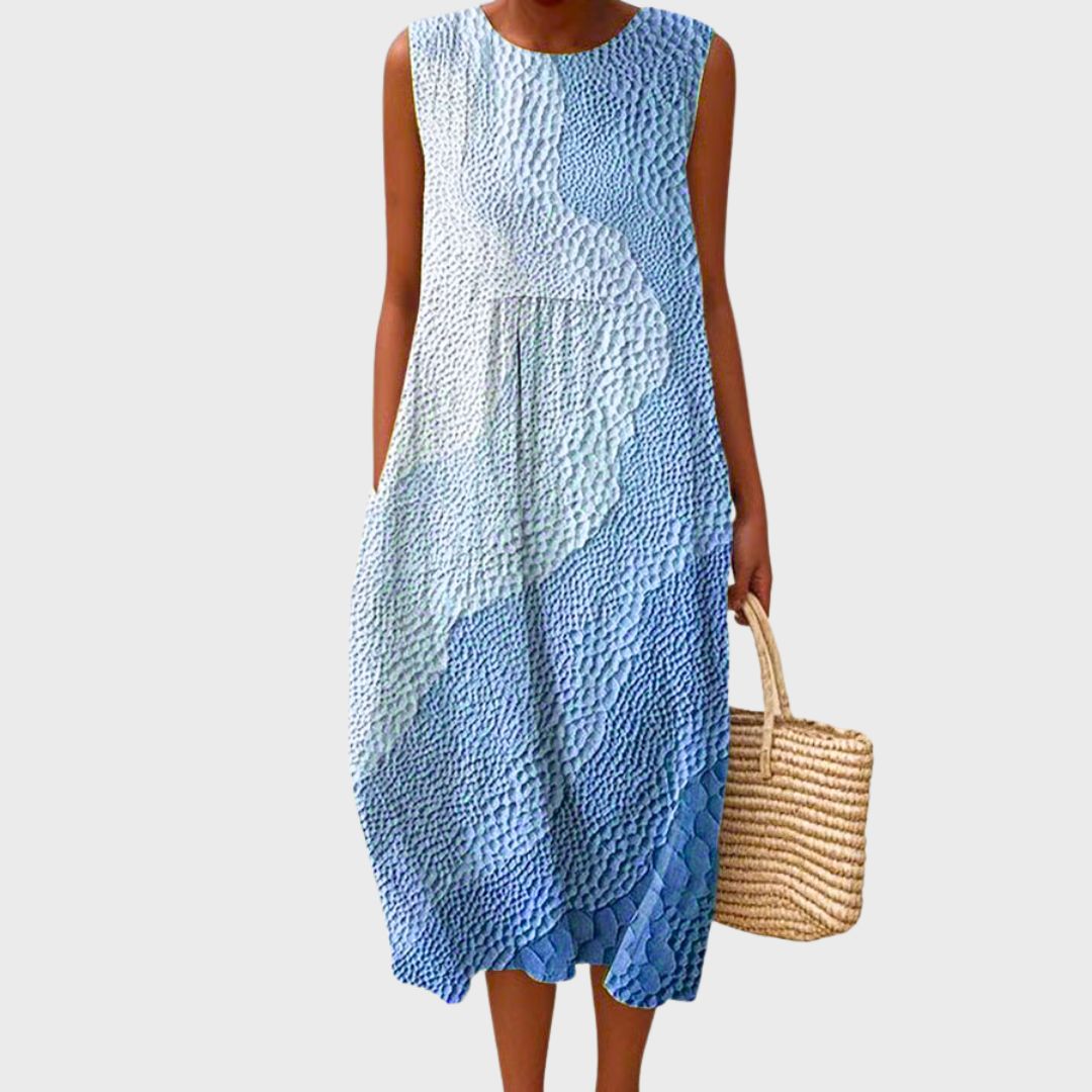Sleeveless Plaid Summer Dress