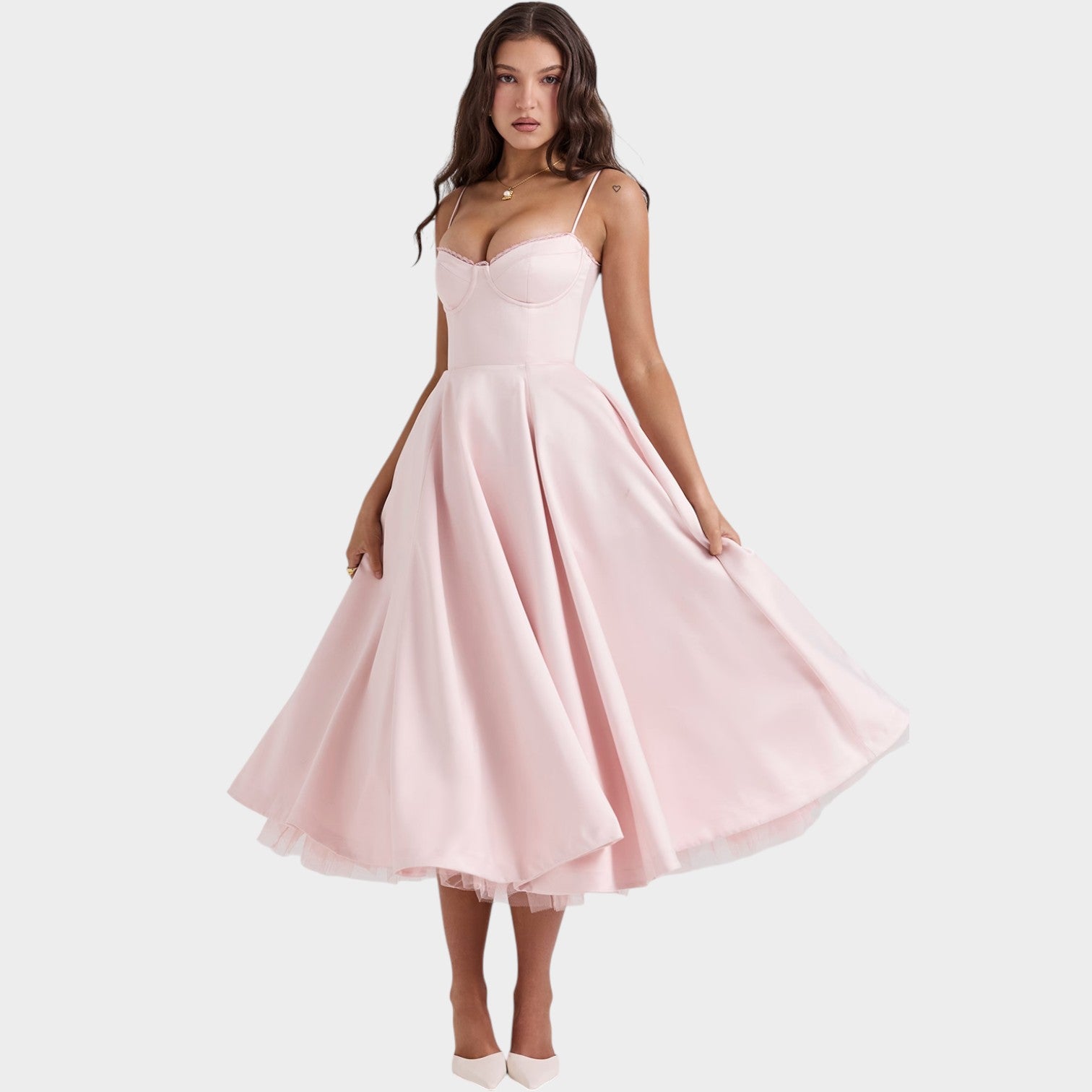 Cocktail Corset Midi Dress