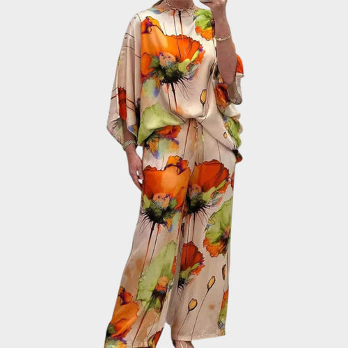 Women's Floral Two Piece Matching Set
