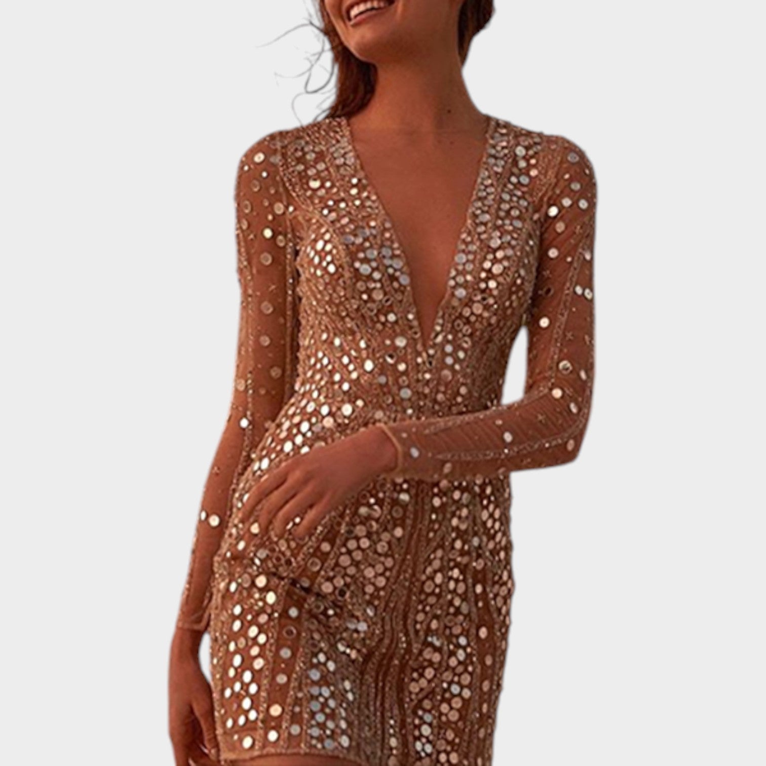 Cocktail Sequin Mini Summer Dress